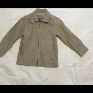 Wilson Leather Jacket Youth Size Medium Gray Cashmere Color